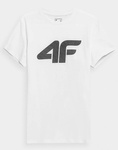 T-shirt 4F Koszulka męska z nadrukiem BIAŁA
